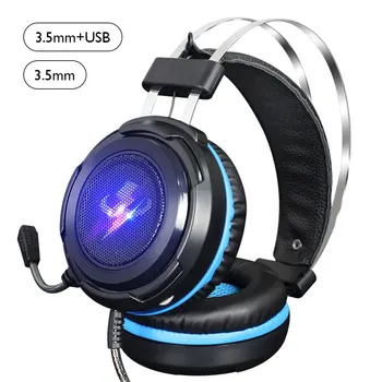 VODOOL G5S Gaming Žične Slušalke Slušalke, Prenosni računalnik Gamer LED Luči Slušalke z Mikrofonom Gaming Žične Slušalke Za Gamer 11201