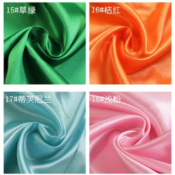 Barva Saten tkanine svileno krpo 150*100cm Ročno DIY za polje oblog doma obleko zavese stranka dekoracijo šivanje ozadju