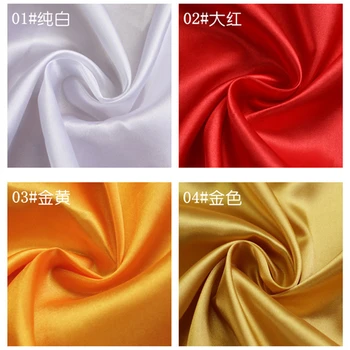 Barva Saten tkanine svileno krpo 150*100cm Ročno DIY za polje oblog doma obleko zavese stranka dekoracijo šivanje ozadju