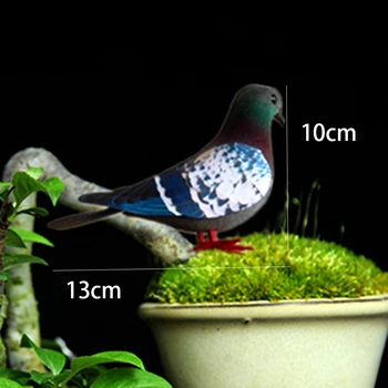 Simulacija Pene Golob Model Umetnega Imitacije Ptica Živalski Vrt Ornament Miniaturne Figurice Poroko Dnevna Soba Dekoracijo
