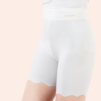 M~4XL Žensk varnost hlače Tanke dihanje non-curling boksar hlače Visoko Pasu, Kratke Hlače, plus velikost štiri kotu legging hlače