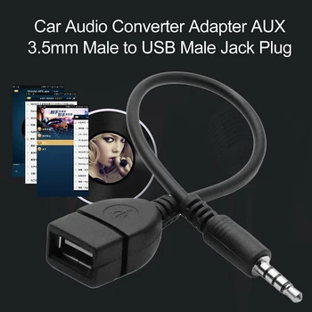 3.5 mm AUX Audio Vtič Za USB 2.0 OTG Adapter Pretvornik USB, Aux Kabel Kabel Za Mobilni Telefon, Avto MP3 Zvočnik U Disk USB Flash