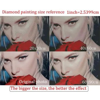 Velika povzetek Modra barva linije Diamond Vezenje barve za daimonds Celoten krog, kvadrat Vaja 5d DIY Diamond Slikarstvo mozaik