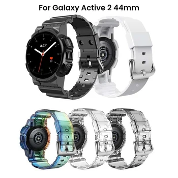 Pregledna Watchband za Samsung Galaxy Aktivna 2 44 Najnovejši Mehko TPU Trak za Galaxy Aktivna 2 44 Ženske Moški