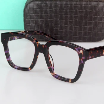 Zerosun Očala Okvirji Moški Ženske Koreja Očala Moški Acetat Črna Očala Janpanese Vintage Retro Nerd Očal za Optično 113248