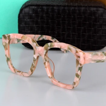 Zerosun Očala Okvirji Moški Ženske Koreja Očala Moški Acetat Črna Očala Janpanese Vintage Retro Nerd Očal za Optično