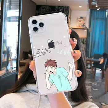 Anime Haikyuu Oikawa moda capa coque Telefon Primeru Pregleden za iPhone 6 7 8 11 12 s mini pro X XS XR MAX Plus