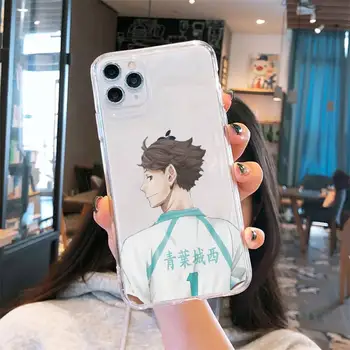 Anime Haikyuu Oikawa moda capa coque Telefon Primeru Pregleden za iPhone 6 7 8 11 12 s mini pro X XS XR MAX Plus