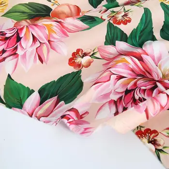 Romantični Siciliji Digitalno slikarstvo čiste bombažne tkanine za poletje obleko шитье ткань telas tissu coton tissus tela šivanje хлопок