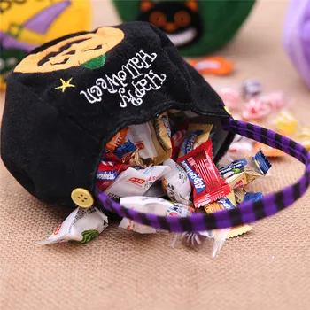 1pc Halloween Nove Ustvarjalne Bučna Prenosni Candy Bag Halloween Počitniških Domov Stranka Okras, Darilo za Otroke, Zdravljenje ali Trik