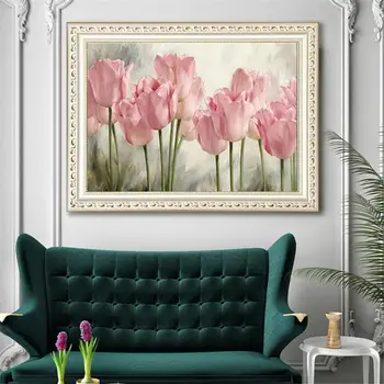 CELOTEN Mozaik Vzorec 5D DIY Diamond Slikarstvo Tulipanov Barve art Vezenje doma dekoracijo Cvet diamond slikarstvo navzkrižno šiv