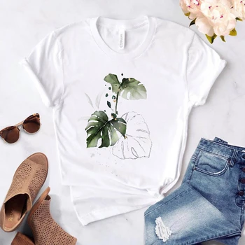 Ženske Obleke Počitnice na Plaži 2021 Cvetlični Poletje Moda Kratek Rokav Tiskanja Risanka Tshirt Ženske Tee Vrh Graphic T-shirt