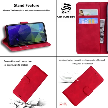 Za Xiaomi Redmi 8 Primeru Luksuznih Usnjenih Silikona, Celotno Zaščitno Telefon Funda na Rdeče Mi Redmi8 Pokriva s Kartico sim Flip Coques