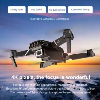 RC Mini Brnenje 4K 1080P Dual Camera WIFI FPV Zračne Fotografije Helikopter Zložljive Quadcopter Dron Igrače Brnenje 4k Poklicno