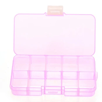 Pillbox Polje 10 Izmenljive škatle za Nakit, za Ponaredek Nohti Tablete Medicament 115171