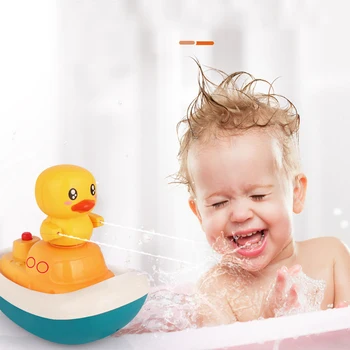 Baby Kopel Igrače razpršeno Vodo Tuš Plavati Bazen za Kopanje Igrače za Otroke Električni Kita Kopel Žogo z Lahka Glasba LED Luči