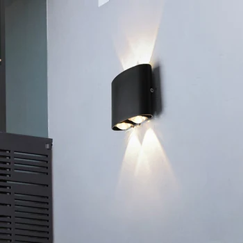 LED Stenska Svetilka IP65 Zunanja Nepremočljiva Moderno Aluminijasto Verandi Razsvetljavo Toplo Bela Stopnicah Luč LED Luč Zaprtih Loka Stenska Svetilka
