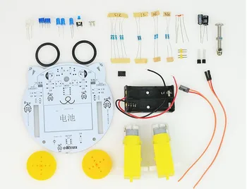 Preprost robot diy komplet črto sledite robot Elektronika učni komplet 116134