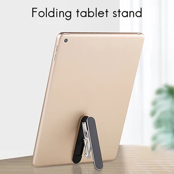 Prenosno Zložljivo Stojalo Nastavljiv Tablet Stojalo, Nosilec za iPad Aluminij Zlitine Namizje Leni Univerzalni Nosilec