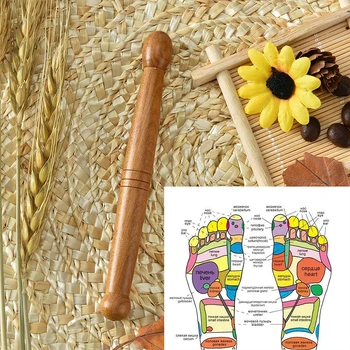 Leseno Nogo Telo Massager Palico Akupunktura Reflexology Massager Lajšanje Bolečine V Mišicah Sprostitev Orodja