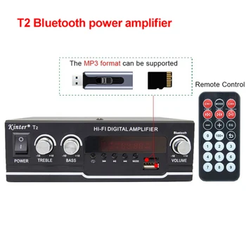 HI-fi Bluetooth Ojačevalnik Avto/Home Theater Digital Power Audio Predvajalnik Zvoka Sistem Zvočnikov Bass Treble Nadzor