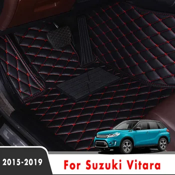 Avto predpražnike Za Suzuki Vitara Suzuki LY 2019 2018 2017 2016 Auto Dodatki Notranjost Pad Pete, Stopala Mat Pedal Preproge