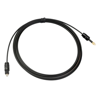 Črna Audio Kabel TOSlink Vtič MINI-TOSLink OPTIČNI 3.5 mm Jack 1,5 m 117235