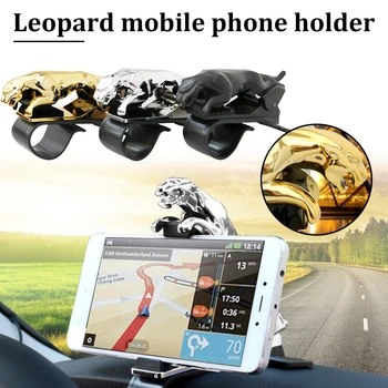 Leopard Oblikovan Nosilec za Telefon, za Avto armaturne plošče Samolepilne Pomlad Mobilni Telefon Clip Gori Stojalo za Auto Vetrobransko steklo Dash GDeals