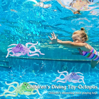 Juegos piscina Otrok Poletje Potapljanje Igrača Bazenu pod vodo Hobotnica Otroci, ki so Usposabljanje Vode Igre Naključno Barvo Najboljših Daril