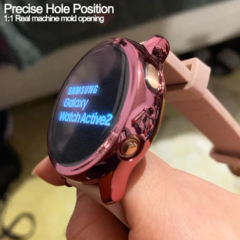 Stilsko Ohišje Za Samsung Galaxy Watch Aktivna 2 40 44 mm Ultra Tanek Zaslon Patron kritje za gledanje aktivne 1 Polno TPU Zaščitna