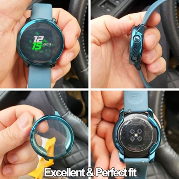 Stilsko Ohišje Za Samsung Galaxy Watch Aktivna 2 40 44 mm Ultra Tanek Zaslon Patron kritje za gledanje aktivne 1 Polno TPU Zaščitna
