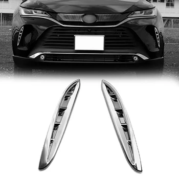 Za Toyota Lunj Venza 2020 2021 ABS Chrome Prednji meglenki Pokrov, Okvir Trim Spredaj Fender Strani Zraka Vent Kritje Trim