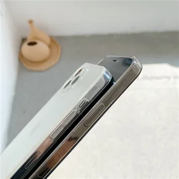 Nov Pregleden Telefon Primerih Za iPhone Mini 12 11 Pro XS MAX XR X 8 7 Plus SE 2020 12Pro Moda Straight Edge Mehko TPU Pokrov 1178