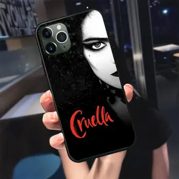 Moda Cruellas Primeru Telefon Za iphone 7 8 plus x xr xs 11 12 mini pro max Black Soft nax fundas pokrov