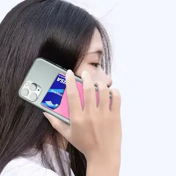 Primeru Mini Univerzalno Lepilo Telefon Nazaj Slim Stick-On Žep Imetnik Kreditne Kartice Izmenljive Torbica, Denarnica Trdno Držijo Praktično