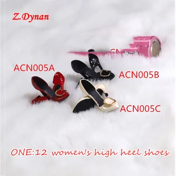 ACNTOYS 1/12 Obseg ženski akcijska figura, čevlji modni Tanke visoke pete, čevlji za 6 palcev figuric