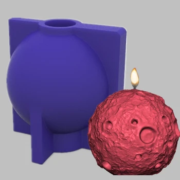 N0HE Luna Oblike Silikona 3D Sveče, Mila Plesni DIY Sveča Epoksi Plesni Ročno Soja Sveč, Aroma Voska, Mila Plesni