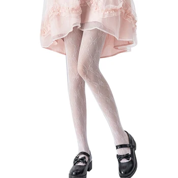 Lolita Izdolbel Čipke Očesa Nogavice Dnom Pantyhose Japonski Lolita Retro Cvetlični Rattan Naselitve Vroče Klasične Nogavice
