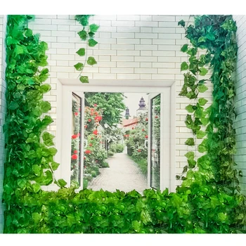 Umetni Trte False Cvet Zgornja Meja Koridorja Doma Ograjo Dvorišča Dekoracijo Zelene Trte, Simulacije Rastlin