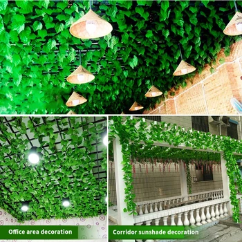 Umetni Trte False Cvet Zgornja Meja Koridorja Doma Ograjo Dvorišča Dekoracijo Zelene Trte, Simulacije Rastlin