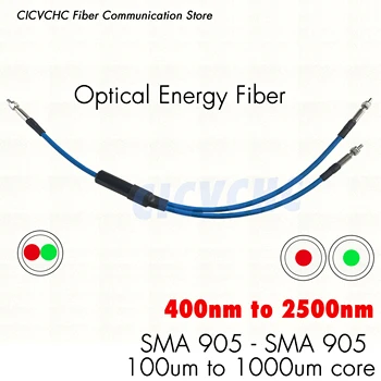 Y Tip SMA905-SMA905 energije svjetlovodni patch kabel skakalec z 100um, da 1000um jedro za 400nm, da 2500nm 120107