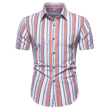 Novi Moški T-shirt Dela Priložnostne Moda Natisnjeni Kratek Rokav Vrh Bluzo Srajce Visoke Kakovosti Poslovnih Vsakdanjem Življenju Majica Camisa 2021