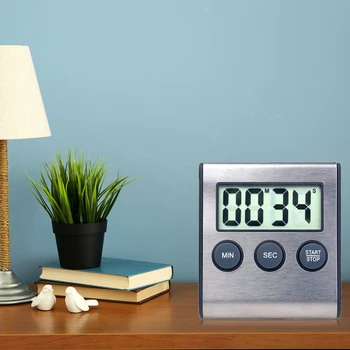 Kuhinjski Timer, Digitalno Magnetni Digitalni Chronometer Digitalni LCD Zaslon, Alarm Magnet Ura Kuhanje Count Up Odštevalnik Štoparica