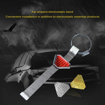 Nastavljiv 30 cm Trikotnik Anti Statične Pasu Z Odsevna Trakova Elektrostatično Univerzalno Oko-Lov Avto Auto Material