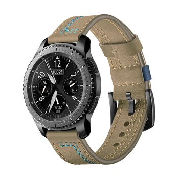 Pravega Usnja trak za Samsung galaxy watch 46mm prestavi S3 Meje Huawei watch gt 2 46mm watch band amazfit GTR 47mm zapestnica 121681
