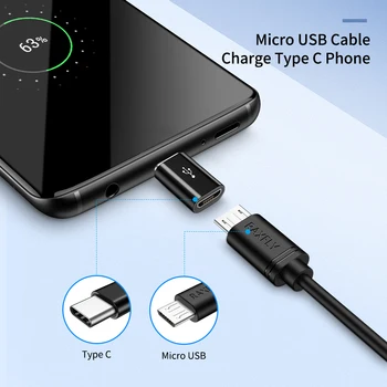 FLOVEME Mikro USB Za Tip C Adapter Pretvornik Mobilni Telefon Adapter Microusb Priključek za Samsung Xiaomi Huawei USB OTG C Chager