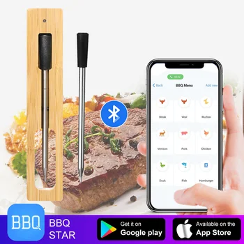 Hrana Termometer Digitalni Smart Spremljanje Štedilnik, Pečica, Žar Shop Kuhinja Dom, vremenske postaje Bluetooth Brezžični Žar