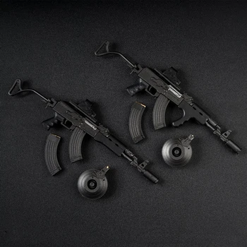 1/6 Obsega AK47 Taktično Črno Različico Orožje Model Zbiranja Plastičnih Orožje za 12 Akcijski Slika DIY Vojak Igrače 12230