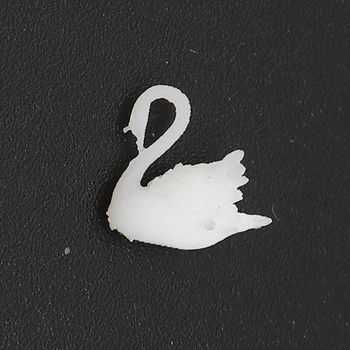 Vroče Plastične Smole Nakit Obrti polnilo White Swan Živalske Gobe Ustvarjalne Uhane, Ogrlico DIY Materialov Čare