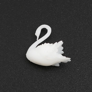 Vroče Plastične Smole Nakit Obrti polnilo White Swan Živalske Gobe Ustvarjalne Uhane, Ogrlico DIY Materialov Čare